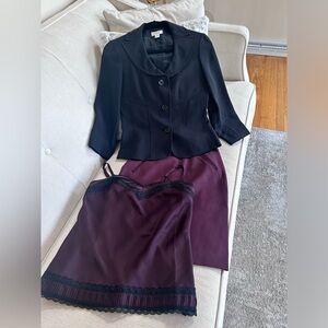 Ann Taylor Plum Pencil Skirt